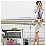 Safco Scoot Mobile File Cart with Work Surface, Fits Letter and Legal-Size Hanging Folders, Includes a Locking Lid & Key