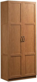 Sauder Select Storage Cabinet, Pantry Cabinet Kitchen Storage with Adjustable Shelves, Bathroom Storage Cabinet, in Highland Oak