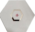 Decorative Wall Acoustic Panel. 12 x 10 x 0.4 inches with an artisan mirror design or floral design (Floral-Pink)