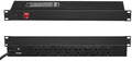 VEVOR 8 Outlet Horizontal 1U Rack Mount PDU Power Strip for Network Server Racks, Surge Protection & Overload Protection, 110-125V/15A, with 6ft 14AWG Power Cord