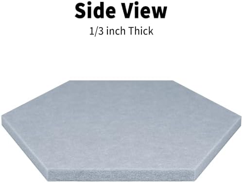 Felt Bulletin Cork Board for Office, 12 x 10 inch, 10 Pack