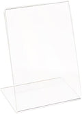 Azar Displays 112736 3" W x 4" H Vertical L-Shaped Sign Holder (10 Pack)