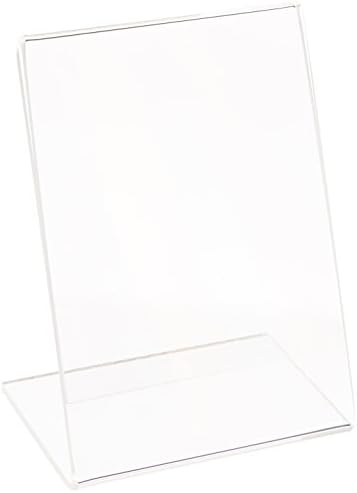 Azar Displays 112736 3" W x 4" H Vertical L-Shaped Sign Holder (10 Pack)