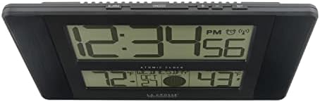 La Crosse Technology Atomic Digital Wall/Table Clock, 11.1" x 6.5" (513-1417BS)