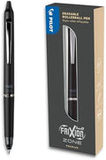 PILOT - Frixion Ball Zone Black in Gift box - Premium erasable retractable pen with thermosensitive ink - Refillable and ergonomic roller pen - Black ink - Medium tip