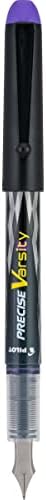 PILOT Precise Varsity Pre-Filled Fountain Pens, 1.0mm, Purple Ink, 12-Pack