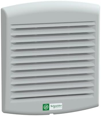 Square D by Schneider Electric NSYCVF85M24DPF ClimaSys CV Axial Motor Cooling Fan and Ventilator for Electrical Boxes and Enclosures, Standard Filter, 80 m3/h, 24V DC, 170 x 150 x 62 mm
