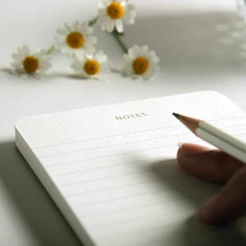 Small Lined Notepads for Work, Gold Foil, 6.3 x 3.9 in, 3 Pack, 225 Sheets