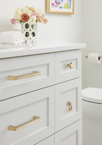 Amerock | Cabinet Pull | Champagne Bronze | 6-5/16 inch (160 mm) Center to Center | Blackrock | 1 Pack | Drawer Pull | Drawer Handle | Cabinet Hardware | 6-5/16 inch (160mm) Center-to-Center Mounting Distance and 7-1/4 inches Overall Length, Durable Zi...
