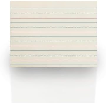 School Smart Zaner-Bloser Writing Paper, Handwriting Practice Lined Paper, Grade K Learning, 1-1/8 Inch Rule, 10-1/2 x 8 Inches, 500 Sheets (Pack of 10)