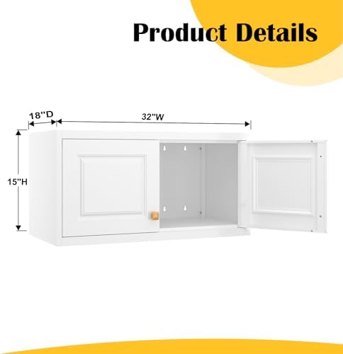 SteeLoong 15”Metal Well Storage Cabinet,Upper Cabinet for Wardrobe