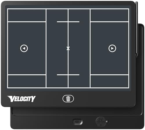 Velocity - Men's Lacrosse LCD Coaching Board - Black