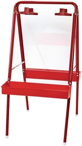Colorations - 2WAPE 2-Way Indoor/Outdoor Adjustable Acrylic Panel Easel for Kids (23"L x 29-1/2"W x 45"H) | Indoor/Outdoor Kids' Easel, 23" L x 29.5" D x 45" H, Classroom Essentials