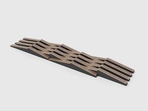 8 PACK — Acoustic Soundproofing Diffusion Panel | Acoustic Treatment for Recording Studio Home Office Podcast Living Room | Absorption - Reflection | Color Plates: [ FUTURA, Sonoma ]