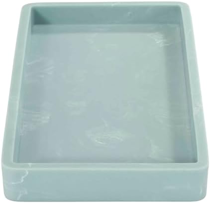 Nicole Miller - Vanity Tray, Resin Countertop Accessories, Dorm Room Essentials (Kendall Collection, Oasis)