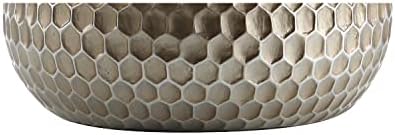 JONATHAN Y Bates Honeycomb Teardrop Resin Table Lamp 22", Antique Brown