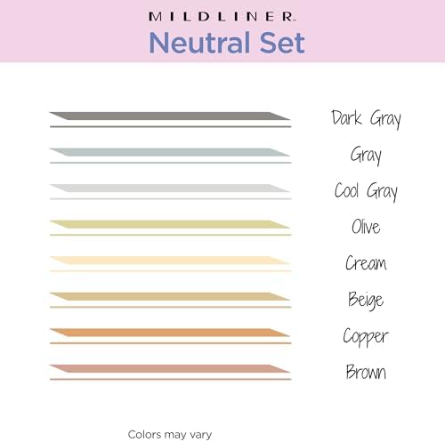 Zebra Pen MILDLINER Highlighter & SARASA Clip Set, Neutral Vintage, 14-Pack