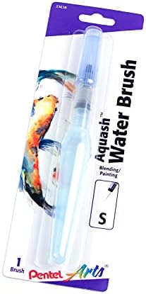Pentel Arts Aquash Water Brush, Small Brush, Fine Point Tip, 1 Pack (FRHFBP)