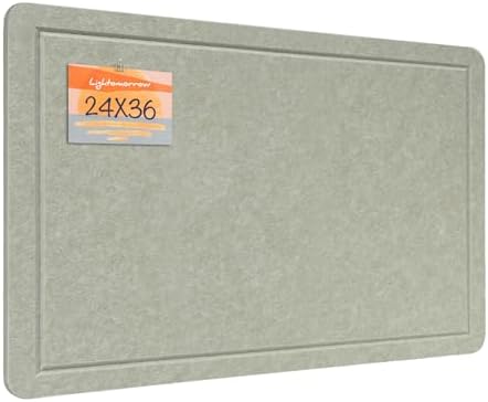Felt Bulletin Board 36x24 inches, Decorative Pin Board for Home & Office