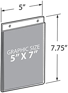 Azar 162722 5-Inch W by 7-Inch H Wall U-Frame, 10 Count