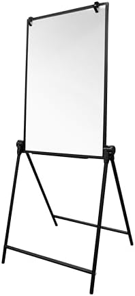 Flipside Products 24" x 36" Double-Sided Magnetic Dry Erase Swivel Adjustable Easel, Liftable, Whiteboard, Marquee, Store Sign, Sale Display, Flipchart Hooks, Marker Tray, Black Frame