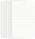 Small Lined Notepads for Work, Gold Foil, 6.3 x 3.9 in, 5 Pack, 375 Sheets
