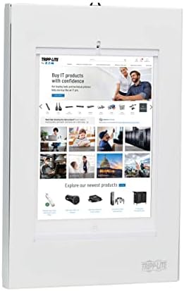 TRIPP LITE Secure Tablet Kiosk Wall Mount for iPad & Android, Anti-Theft Lock & Keys Included, Supports 9.7” to 11” Tablets, Pads Protect from Scratches & Scuff Marks, 5-Year Warranty (DMTB11)