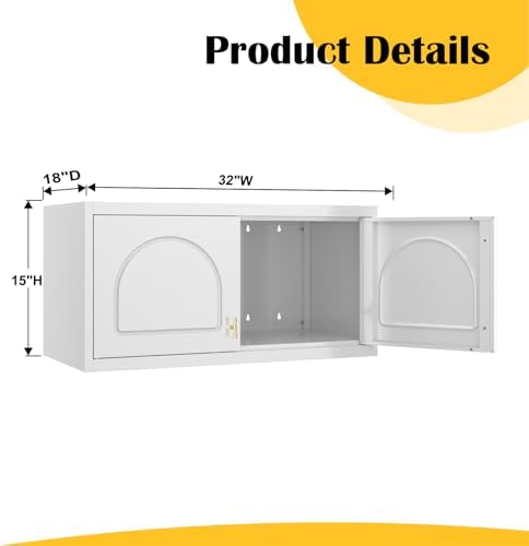 SteeLoong 15”Metal Well Storage Cabinet,Upper Cabinet for Wardrobe