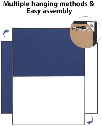 ARCOBIS Cork Board White Board Combo for Wall