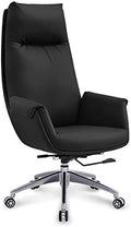 Office Chair Desk Chair Armrest Swivel Roll High Back PU Leather Computer Chair Adjustable Ergonomic Task Chair (A Technology Leather No Massage)