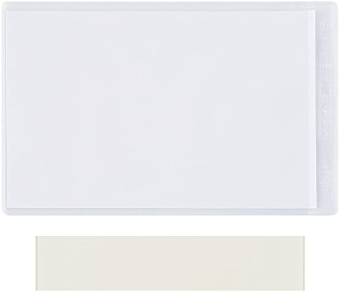 Top Pack Supply SUPERSCAN Press-On Vinyl Envelopes, 2" x 3 1/2", Clear (Pack of 50)