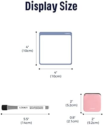 loukin Static Cling Dry Erase Memo 6 Pack, Reusable Whiteboard Sticker