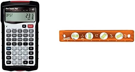 Calculated Industries 4095 Pipe Trades Math Calculator Tool & Swanson TL043M 9-Inch Savage Magnetic Torpedo Level