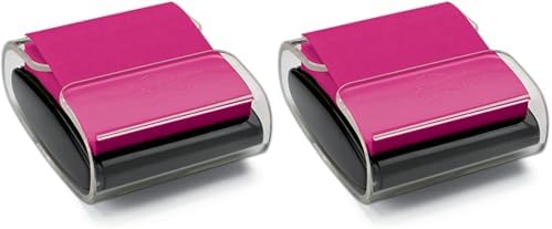 Post-it Pop-up Notes Dispenser, 3x3 in, Black Base Clear Top, Pack Includes Dispenser and a 45-Sheet Pad of Pop-up Notes (WD-330-BK) (Pack of 2)