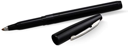 Pentel Rolling Writer Pen, 0.8 Millimeter Cushion Ball Tip, Black Ink, Box of 12 (R100-A)