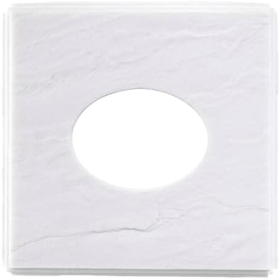 Nicole Miller - Tissue Box Cover, Durable Resin Countertop Accessories with Textured Marble Design, Fits Standard Tissues, Modern Home Decor, Dorm Room Essentials (Zen Collection, White)