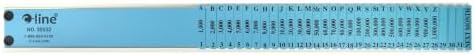 C-Line General Plastic Document Sorter, Letter Size, 32 Divisions, 3 x 23.5 Inches, Blue (30532)