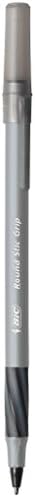 BIC Round Stic Grip Xtra Comfort Ballpoint Pens, Medium Point (1.2mm), Black, Soft Grip For Added Comfort And Control, 36-Count Pack (GSMG361-BLK) (Pack of 18, 648 Count Total)