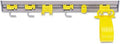 Rubbermaid Commercial Products, 34 inch Closet/Wall Organizer/Tool Holder for Brooms, Brushes, Dustpans