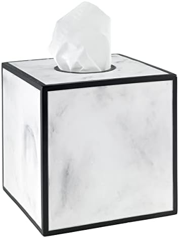 Avanti Linens - Tissue Box Cover, Guest Bathroom Essentials, Modern Home Decor (Jasper Collection)