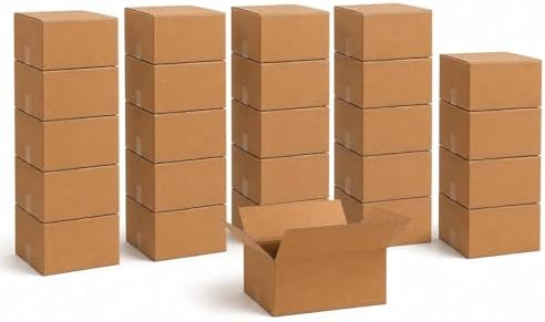 BOX USA Moving Boxes Holds 65lbs, 15"L x 10"W x 6"H (25-Pack) Small - Corrugated Cardboard Box for Shipping, Mailing, Packing, Packaging and Storage
