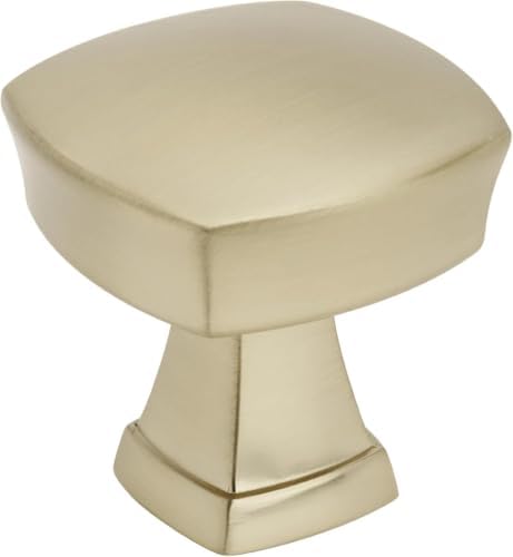 Amerock 10 Pack 1-1/4" Square Stature Golden Champagne Cabinet Knob