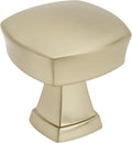 Amerock 10 Pack 1-1/4" Square Stature Golden Champagne Cabinet Knob