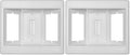 Legrand Pass & Seymour TV3LVKITWCC2 3 Gang Recessed TV Box with Low Voltage Kit, White (1 Count) (Pack of 2)