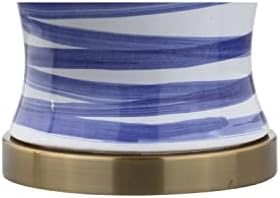 JONATHAN Y Joelie Ceramic Table Lamp Modern Coastal 29", Blue/White