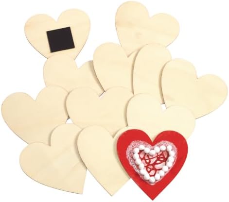 Colorations Decorate Your Own Wood Magnetic Hearts | Ages 4+, PreK+, Personalize & Create Unique Designs, Kids Craft
