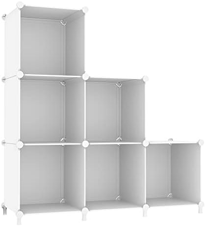 AWTATOS Closet Organizers and Storage, 6 Cube Storage Organizer, White
