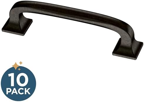 Franklin Brass (10-Pack) – Soft Iron Cabinet Handles, 3 Inch Hole Center, Pulls for Drawers, Kitchen Cabinet Door, Dressers | Lombard