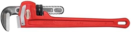 RIDGID 31025 Model 18 Heavy-Duty Straight Pipe Wrench, 18-inch Plumbing Wrench