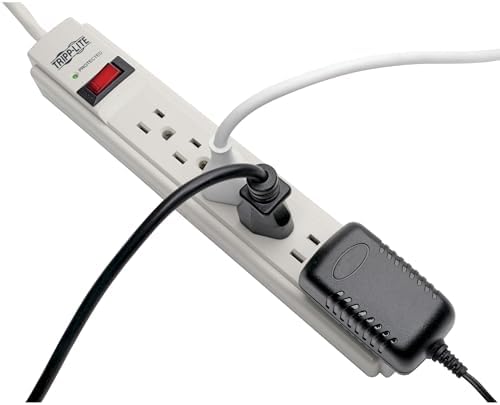 Tripp Lite 6 Outlet Surge Protector Power Strip, Extra Long Cord 15ft, & $20,000 Insurance (TLP615) Gray